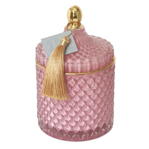 KORĖTA rožinė žvakė įkvėpta One Million - 230g