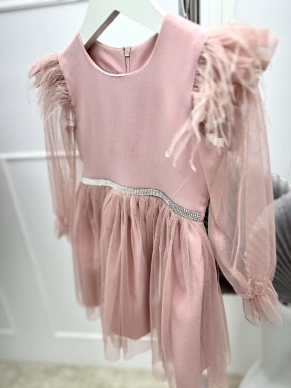 Vaikiška šventinė suknelė tiuliu- PLUNKSNA