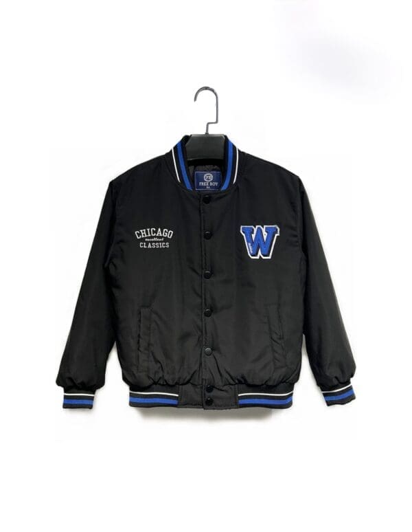 Vaikiška black spalvos bomber striukė