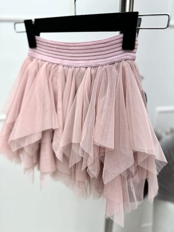 Vaikiškas tiulio sijonas - baby pink