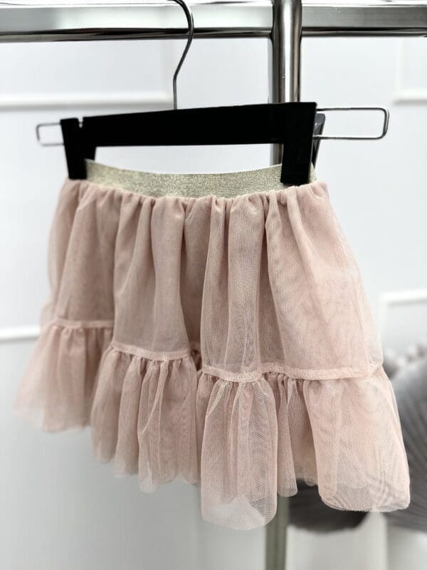 Vaikiškas tiulio sijonas - creamy