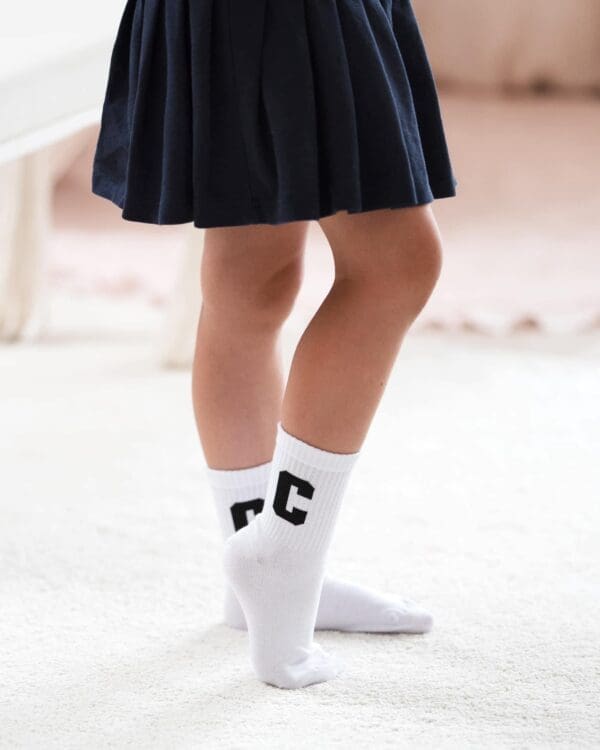 Trumpos kojinės baltos spalvos