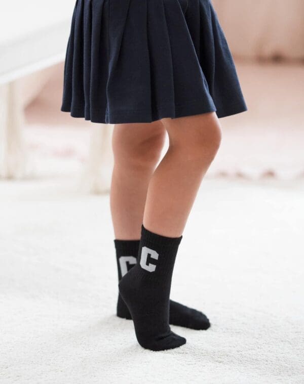 Trumpos kojinės juodos spalvos