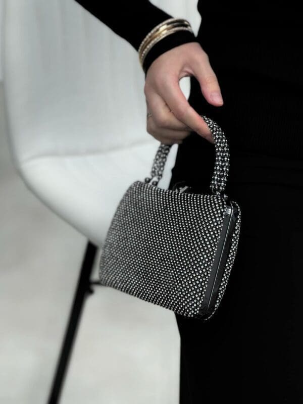 Juodas blizgantis rankenukas