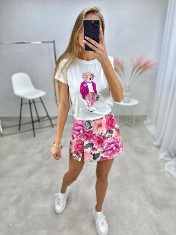 Žaismingi marškinėliai su meškučiu