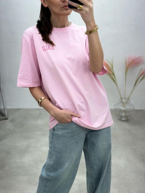 Žaismingi marškinėliai su printu