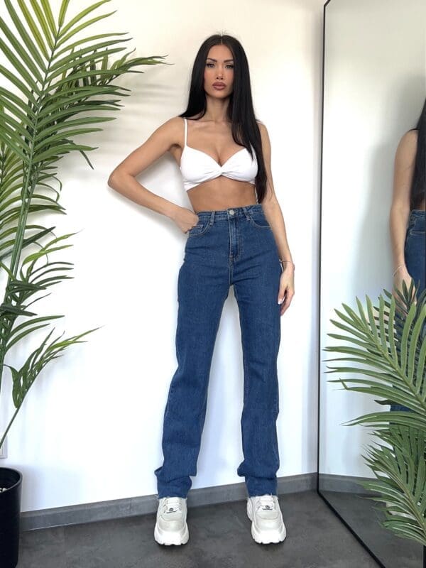 Džinsai Straight Fit Long