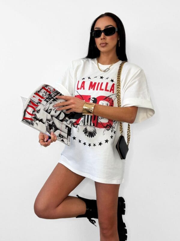 Stilingi oversize modelio marškinėliai